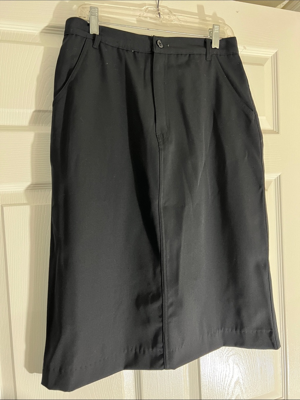 Gloria Vanderbilt Black A-Line Skirt